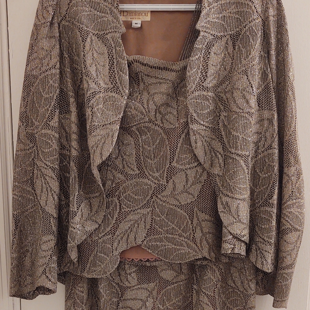 Dani Women's Leaf Pattern Maxi Dress - Brown